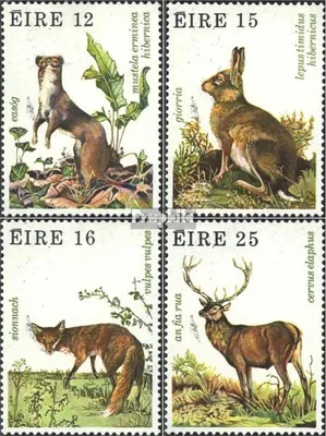 Produktbild von Briefmarken Irland 1980 Mi 421-424 (kompl.Ausg.) postfrisch Wildtiere