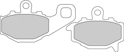 Produktbild von FERODO Bremsbeläge Satz Hinten für KAWASAKI MOTORCYCLES Z FDB2012EF