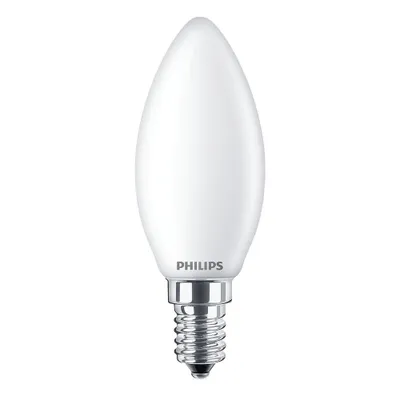Obrázek produktu pro Philips LED žárovka svíčka 4,3W = 40W E14 matná 470lm 840 neutrální bílá 4000K