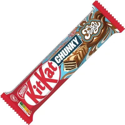 Produktbild von KitKat Chunky Funky 40 g Riegel – Knusprige Kakaowaffel mit Milch‑ & Weißschokolade