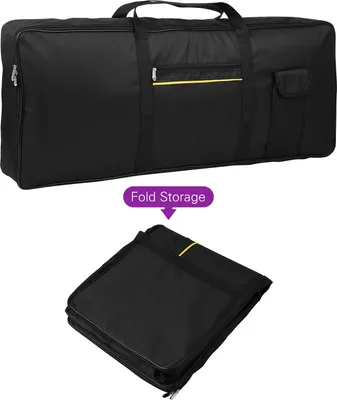 Produktbild von Tragbare 61-Tasten-Gigbag für elektronische Klaviertastatur mit Aufbewahrungstasche aus 420D-Stoff