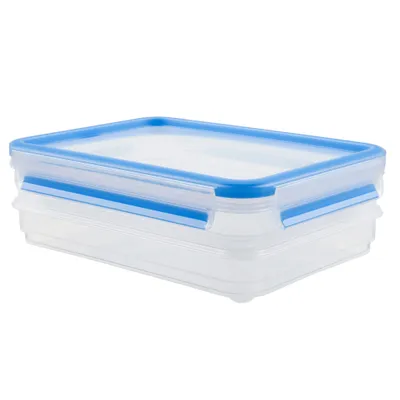 Image de emsa boîte à charcuterie CLIP & CLOSE, 2 x 0,6 litre, transparent