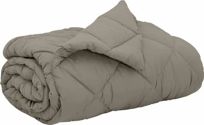 Image de vidaXL Couette quatre saisons gris clair 200 x 240 cm en microfibre