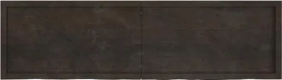 Produktbild von vidaXL Tischplatte Dunkelbraun 180x50x(2-6)cm Massivholz Eiche