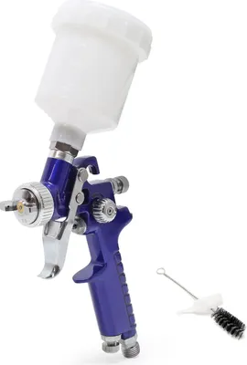 Produktbild von Wiltec HVLP Lackierpistole H2000P, 0,8 mm Düse, 125 ml Becher, 280 mm Strahlbreite, Spritzpistole Sprühpistole Airbrushpistole