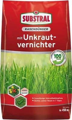 Produktbild von 9kg Substral®Rasendünger mit Unkrautvernichter