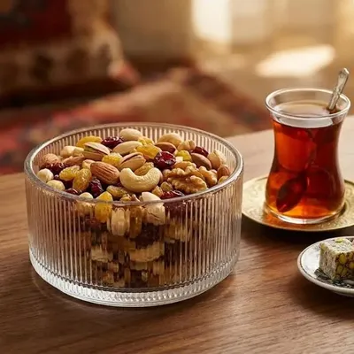 Image de Bavary bol à snacks Ribble en verre cannelé Ø 10 cm