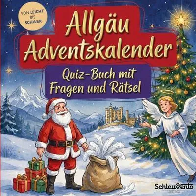 Produktbild von Allgäu-Adventskalender: Quiz-Buch mit Fragen und Rätsel