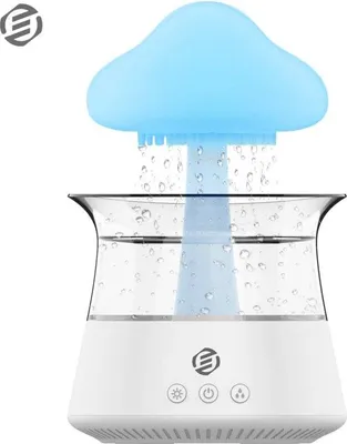 Produktbild von Nachtlicht Regenlamp mit Luft- und Wasserversorgung, ideal für Schlafzimmer.