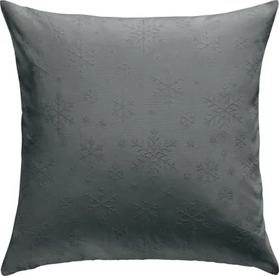 Produktbild von REDBEST Kissenhülle Snowflake" anthrazit 40x40 cm"