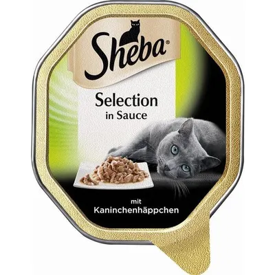Immagine prodotto di Selezione di ciotole Sheba in salsa Bocconcini di coniglio 85gx22