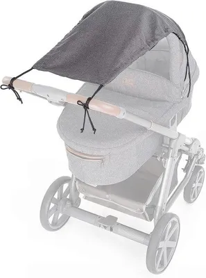 Imagen del producto de Toldo para cochecito con protección UV 50+ y función de oscurecimiento, color gris combinado