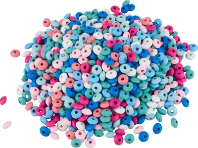Produktbild von VBS XXL Holzlinsen "Farbmix", Ø 11 mm, 250 g