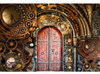 Productafbeelding van Solidchoice - Retro Steampunk Achtergrond voor Fotografie