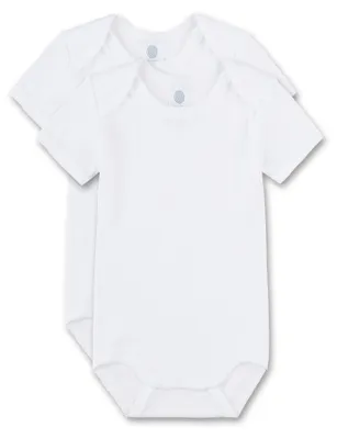 Obrázek produktu pro Sanetta 321860-C10-SIZE 56, Bodysuit, Unisex, Jednobarevný, Bílá, Krátký rukáv, Bez nohavic