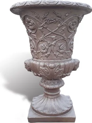 Produktbild von Casa Padrino Luxus Barock Blumentopf Bronze Ø 49 x H. 78 cm - Handgefertigter Barockstil Pflanzentopf aus hochwertigem Carrara Marmorkies - Barock Garten Deko - Luxus Qualität -  Italy