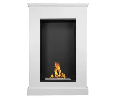Immagine prodotto di Biocamino da Pavimento Pula Mini Bianco – 2 kW, Bruciatore 0,9 L