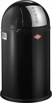 Zdjęcie produktu dla Wesco 175831-62, 50 l, Okrągły, Metal, Plastik, Stal nierdzewna, Czarny, Ręczny, Stal nierdzewna
