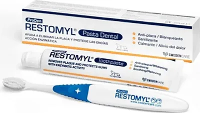 Immagine prodotto di Swedencare Restomyl Set dentale pennello e pasta 50ml Trasparente Trasparente Taglia Unica