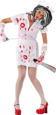Produktbild von Zombie Krankenschwester 4-tlg. M/L