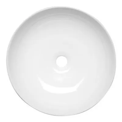 Zdjęcie produktu dla Umywalka nablatowa KERRA KR-98 WH, ceramiczna, biała, średnica 41,5 cm