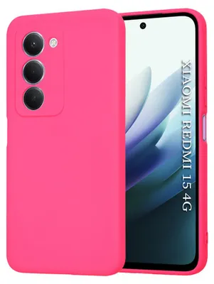 Zdjęcie produktu dla Techsuit etui SoftFlex do Xiaomi Redmi 15 4G / Redmi 15 5G - jaskraworóżowe