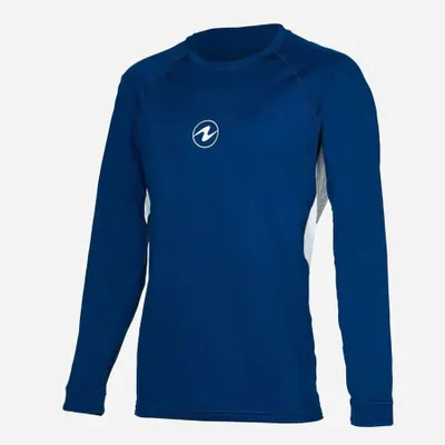 Productafbeelding van Rashguard met lange mouwen, heren, marineblauw/wit, maat S