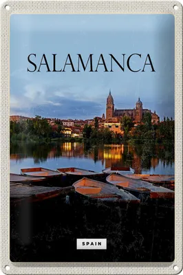 Produktbild von Blechschild Reise 20x30cm Salamanca Spain Retro