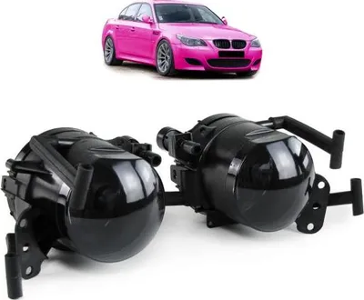 Produktbild von Nebelscheinwerfer Set Klarglas Smoke Schwarz passt passend für BMW 5er E60 E61 M Paket