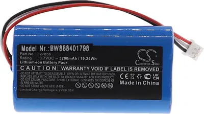 Produktbild von vhbw Akku Ersatz für Albrecht 27856 für digital Radio (5200 mAh, 3,7 V, Li-Ion)