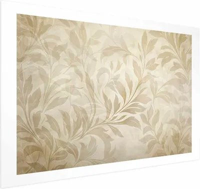 Produktbild von Posterpapier Poster - Sand-colored Leaves and Vines 90x60 cm Blätter f-H-10020-ao-a