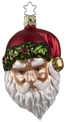 Produktbild von Inge Glas Christbaumschmuck Festlicher Weihnachtsmann (10,5cm)