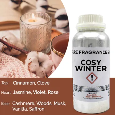 Image de Soirées d'hiver chaleureuses, huile parfumée pure - 500 ml