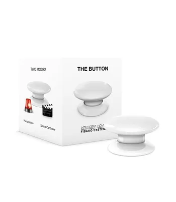 Zdjęcie produktu dla Fibaro The Button, Bezprzewodowy, Alarm, Biały, 50 m, 868.4/869.8 MHz, 1 szt.