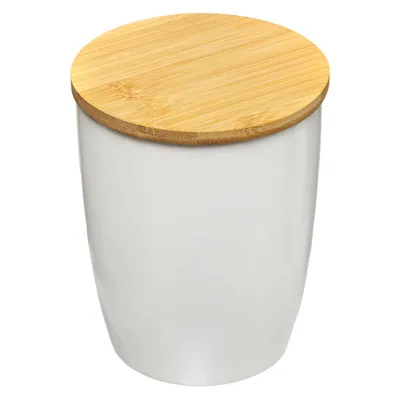 Zdjęcie produktu dla Słoik ceramiczny z bambusową pokrywką Seramik 0,85l