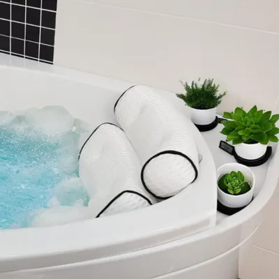Imagen del producto de Elzusha: Almohada ergonómica para la cabeza y el cuello, ideal para usar en la bañera
