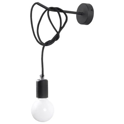 Immagine prodotto di Lampada da parete EDISON nero 1xE27 15W tessuto/acciaio 100x23x8cm Sollux Lighting