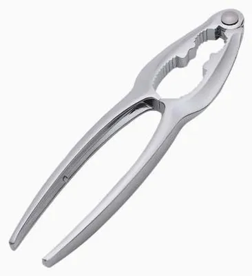 Produktbild von 2 Nussknacker Walnüsse mit 2 Nusspickern, Rutschfester Metall Nußknacker