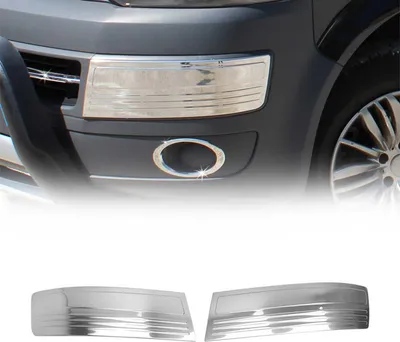 Image de Moulure de Grille de Calandre pour VW Transporter T5 2009-2015 Chromé 2Pcs