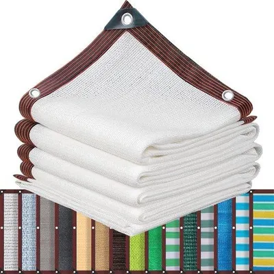 Productafbeelding van Zonnezeil met ogen, schaduwnet, schaduwnet, 2 x 2 m, wit