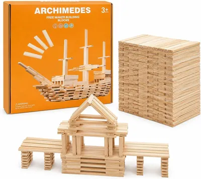 Obrázok produktu pre Drevené Stavebné Bloky 100 Kusov, Otevrené Montessori Hračky, 100 × 20 × 7 mm, pre Kreatívne Stavanie