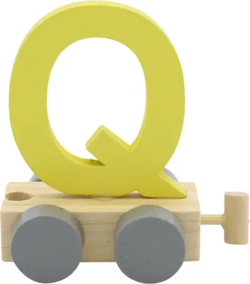 Produktbild von Charl's Toys Buchstabe Zug Q Gelb | Buchstaben
