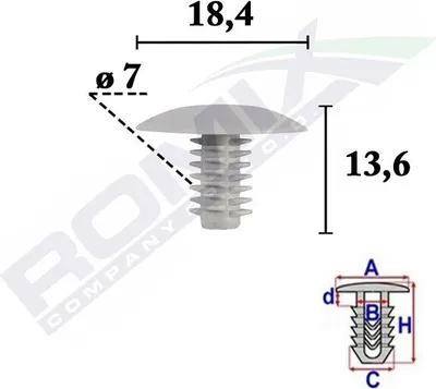 Obrázek produktu pro 10x klip ROMIX C70585