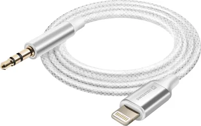 Produktbild von Swissten, Lightning zu 3,5 mm Swissten Nylon 1,5 m Weiß, Weiß