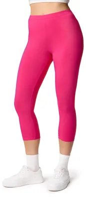 Image de Leggings 3/4 pour femmes en coton Ladeheid LA40-132 (Amaranth, S)