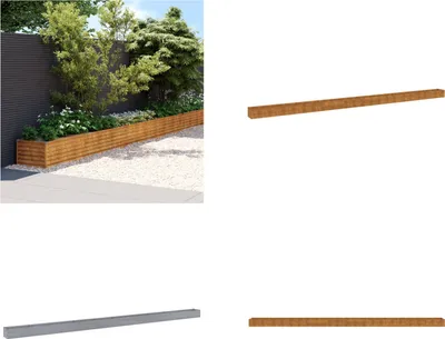 Obrázok produktu pre vidaXL Zvýšený záhon 960x50x36 cm Corten oceľ - Zvýšený záhon - Zvýšený záhon - Kvetináč