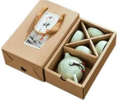 Obrázok produktu pre Keramická čajová súprava v japonskom štýle zelená 4-dielna