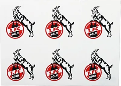 Produktbild von 1. FC Köln Postkarte Grußkarte mit Aufkleber Logo