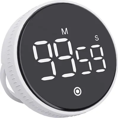 Zdjęcie produktu dla Cyfrowy timer produktywności, magnetyczny, funkcja licznika góra/dół, zegar akumulatorowy z podstawką i dużym wyświetlaczem LED, cicha praca, regulowana głośność, narzędzie do zarządzania czasem dla dzieci do testowania, ćwiczenia, zabawy, nauczania, uczenia się, gotowania w kuchni