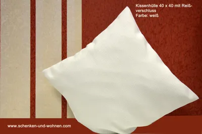 Produktbild von Kissenhülle 40 x 40 weiß